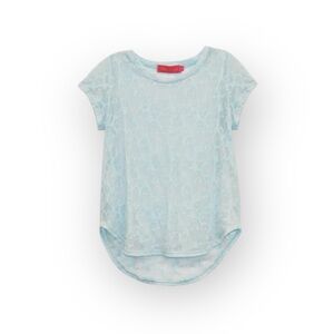 new me.n.u ☺︎︎ Skull Burnout Tee T Shirt ☺︎︎ Turquoise ☺︎ Girl’s Small ☺︎ 5 6 6X